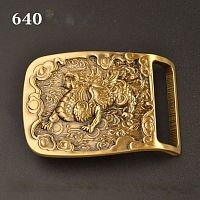 Пряжка для ремня декоративная, с шипом 38 мм Дракон   - купить для кожевенного хобби