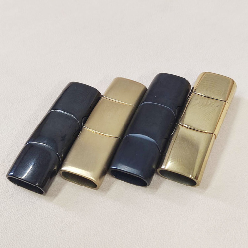 Замок 12х6 мм для плоских браслетов Сталь Трехсекционная фото 3