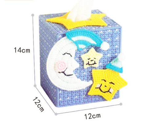 Набор для объемной вышивки Салфетница Месяц и звезды  3D SJ-A236 - фото товара фото 6
