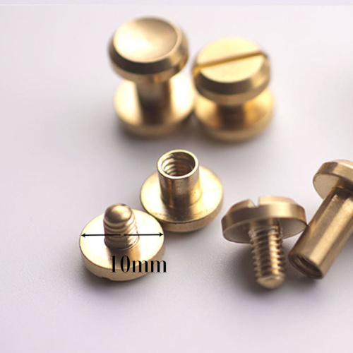 Винт ременной d=10 мм вогнутая шляпка, Латунь фото 6 Винт ременной d=10 мм вогнутая шляпка, Латунь фото 6