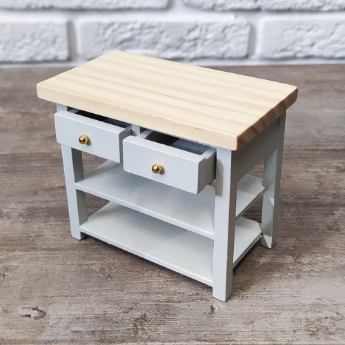 Стол для кукол кухонный с выдвижными ящиками фото 3