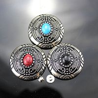 Кончо для кожаных изделий 30 мм с декоративными вставками