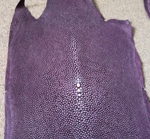 Кожа ската натуральная 10х30 см шлифованная фото 24