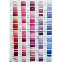 Нитки мулине 100% хлопок Красно-фиолетовая гамма