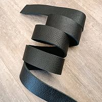 Заготовка для ремня комб. дубл. 39 мм толщ. 3,6 мм Чёрная Разбитая  - купить для кожевенного хобби