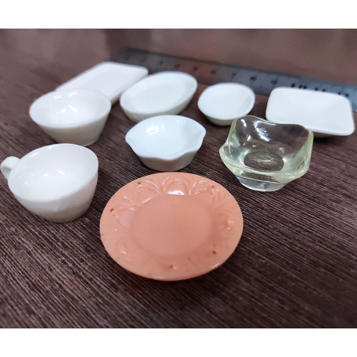 Белая посуда для кукол поштучно Масштаб 1:12 и 1:6 фото 3