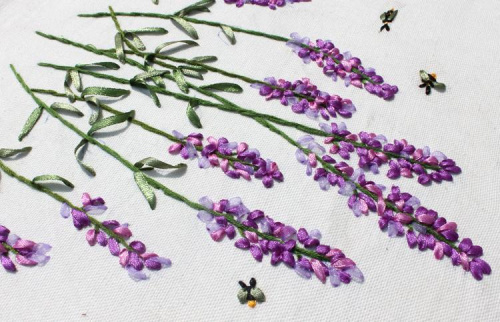 Набор для вышивки лентами Лаванда  VL DA-A173 - фото товара фото 2