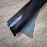 Кожа КРС 1,4 мм растит. дубл. Черно-синий Италия