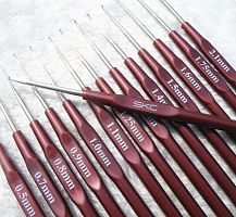 Крючки для вязания тонкие SKC 0,5-1,75 мм