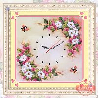 Набор для вышивки лентами Часы с ромашками  - купить для кожевенного хобби