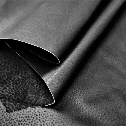 Кожа подкладочная (спилок свиной) Черный вощеный Кожа подкладочная (спилок свиной) Черный вощеный