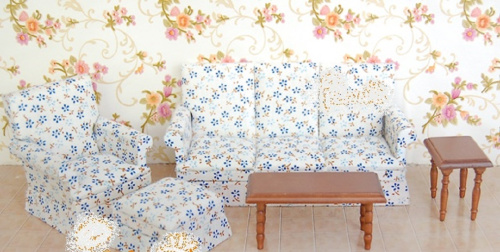 Набор мебели для кукол Гостиная 5 предметов   - фото товара