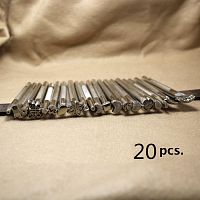 Штампы для тиснения по коже Набор 20 штук  - купить для кожевенного хобби