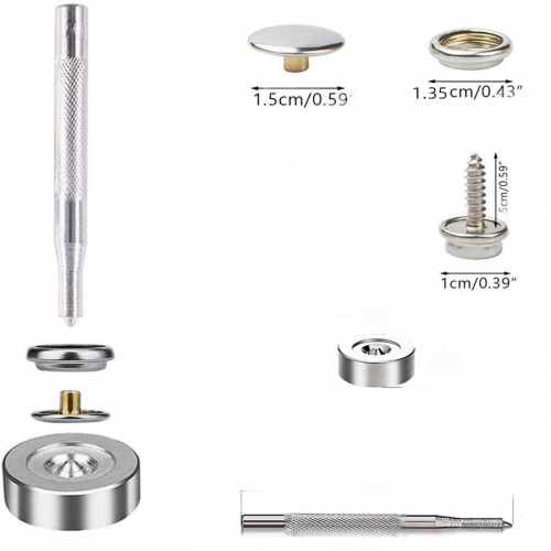 Кнопки 201 (кольцевые), набор 50 шт + 25 винтов, с инструментами для установки | Галерея фото | Pava.pro фото 4 Кнопки 201 (кольцевые), набор 50 шт + 25 винтов, с инструментами для установки DBK-1515 - фото товара фото 4