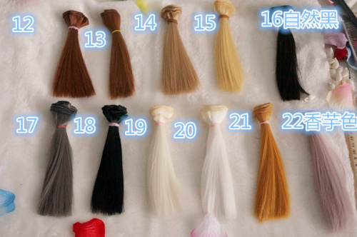 Трессы для кукол 25 см Прямые фото 4