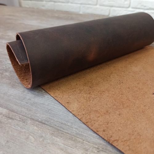 Кожа Крейзи Хорс Твинкл Twinkle 1,3-1,5 мм Шоколад фото 3