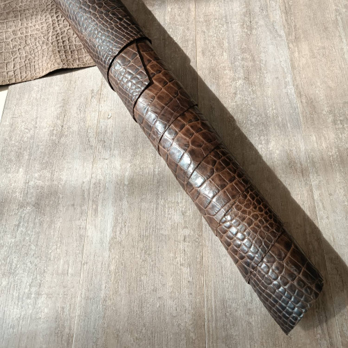 Кожа Кайман 1,0 Тёмно Коричневый Турция