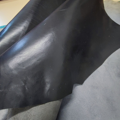 Кожа КРС 1,4 мм растит. дубл. Черный Италия фото 3