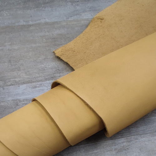 Кожа Краст 1,8-2,0 мм Горчица фото 4