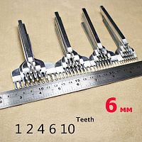 Пробойники строчные ромбовидные 6 мм 1-10 зубьев