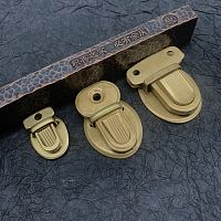 Застежка портфельная 15-30 мм Латунь 