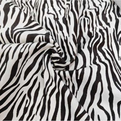 Кожа с ворсом 1,2-1,4 мм Зебра фото 5