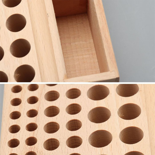 Органайзер для кожевенных инструментов 46, 98 мест деревянный фото 2