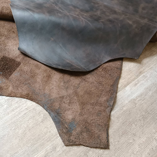 Кожа Крейзи Хорс 1,2-1,4 мм Pluto Тёмно-Коричневый фото 6