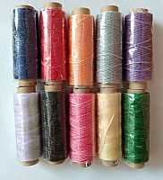 Нить для кожи вощеная 0,8 мм 150D 10 шт набор №2  - купить для кожевенного хобби