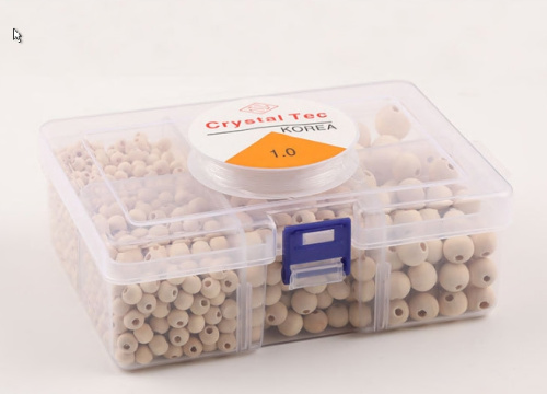 Бусины деревянные 6-20 мм в наборе  XD-D53 - фото товара фото 3