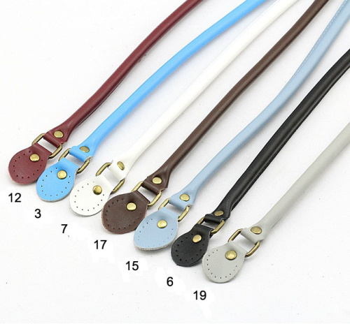 Ручки для сумки с каплевидными концевыми деталями 50 см кожа фото 3