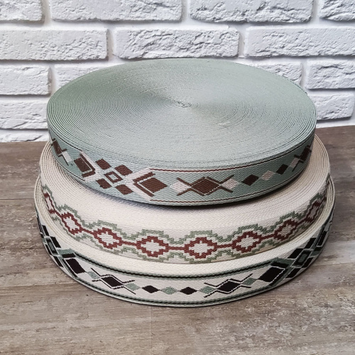 Лента ременная стропа 38 мм Ромбы пэ Лента ременная стропа 38 мм Ромбы пэ