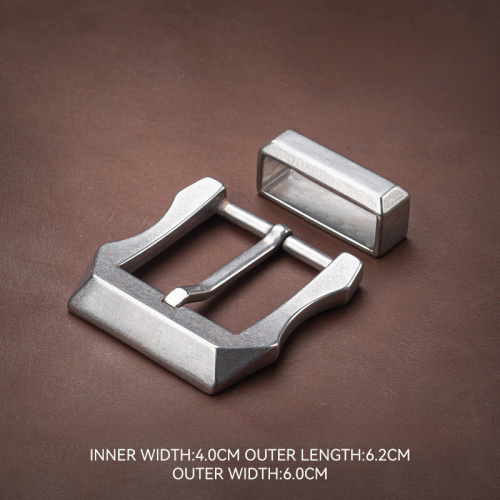 Пряжка 40 мм стальная со шлевкой арт. 40S-104  PR 40S-104 - фото товара