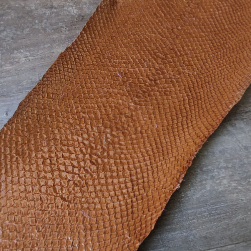 Кожа рыбы 0,7 мм Лосось коричневый/молочный фото 4 Кожа рыбы 0,7 мм Лосось коричневый/молочный фото 4