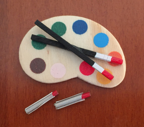 Палитра для кукол Миниатюра 1:12  SH L-D13 - фото товара фото 2