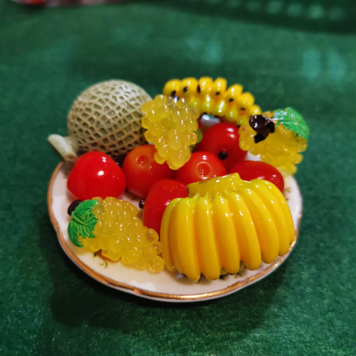 Фрукты для кукол разные пластиковые Фрукты для кукол разные пластиковые