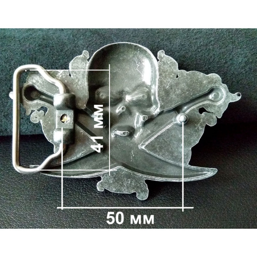 Пряжка для ремня декоративная Череп и кинжалы SK015  SK015 - фото товара фото 3