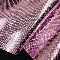 Кожа КРС 1,0 мм с покр. Розовая сетка Италия