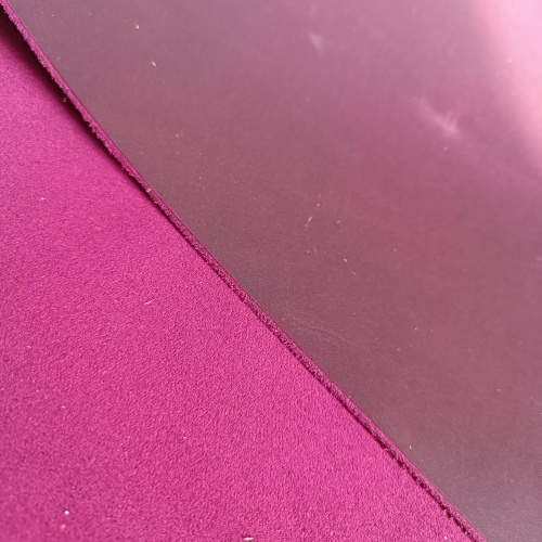 Кожа Крейзи Хорс Dark 1,4-1,6 мм Фуксия фото 3