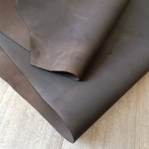 Кожа Крейзи Хорс Dark 1,4-1,6 мм Коричневый фото 6