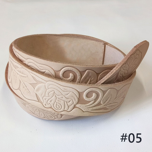 Заготовка для ремня 38 мм толщ. 3,8 мм раст. дубл. с тиснением Италия 1-10 фото 8