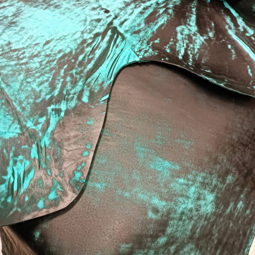 Кожа КРС Шарк 1,8-2,0 мм Зелёная фото 9