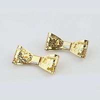 Зажим декоративный Бантик-бабочка ажурный  - купить для кожевенного хобби