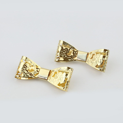 Зажим декоративный Бантик-бабочка ажурный   - фото товара