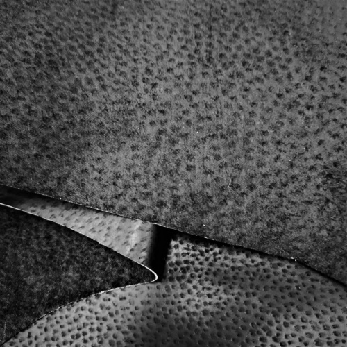 Кожа подкладочная (спилок свиной) Черный вощеный фото 2