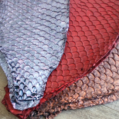 Кожа рыбы Карп Перламутр фото 7