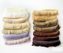 Трессы для кукол 5 см Прямые 