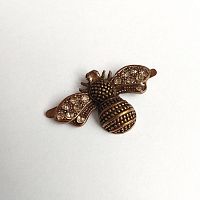 Зажим декоративный Пчелка ажурная  - купить для кожевенного хобби