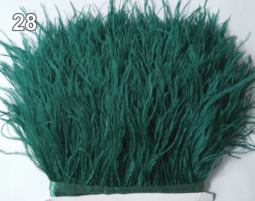 Перья страуса на ленте фото 4