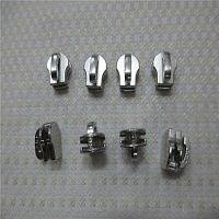 Бегунок без пуллера для молнии №3 YKK EXCELLA серебро  - купить для кожевенного хобби